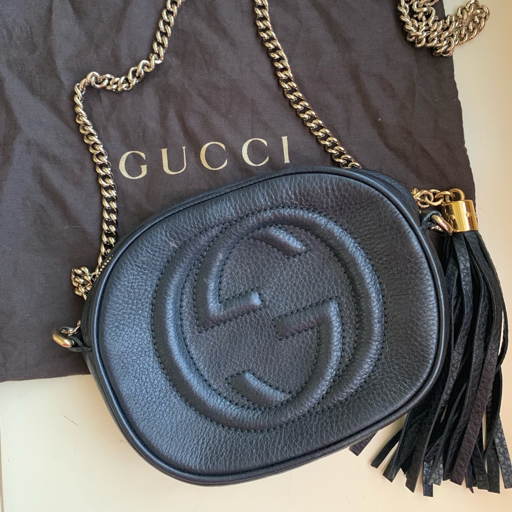 Gucci Soho Mini Chain Disco Crossbody w/ dust bag